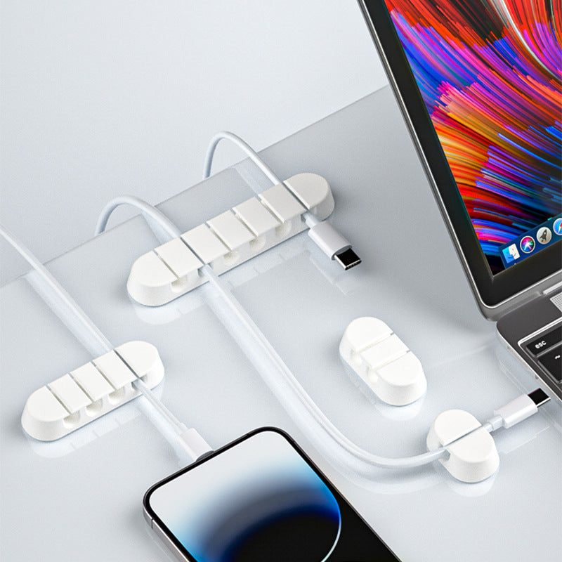 Self-Adhesive Data Cable Protector Desktop Cable Organizer